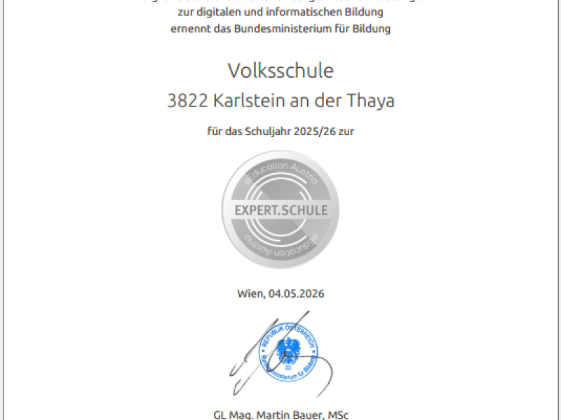 Schuljahr 2025/26 - eEducation-Auszeichnung SJ 25-26